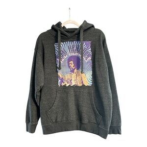Authentic Jimmy Hendrix Gray Hooded Sweatshirt. Size Large. Great Condition.